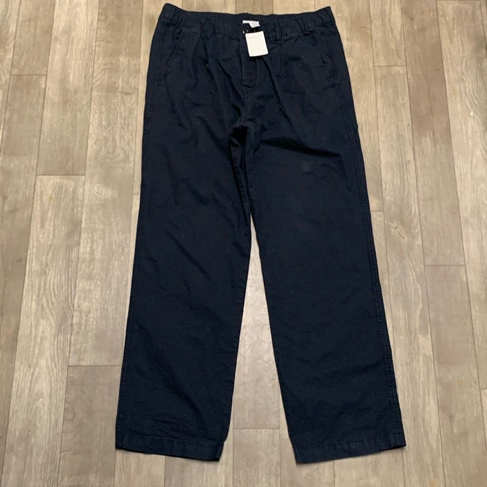 Mens Nwt H&M Navy Blue‎ Relaxed Fit Button Fly Cotton Pants